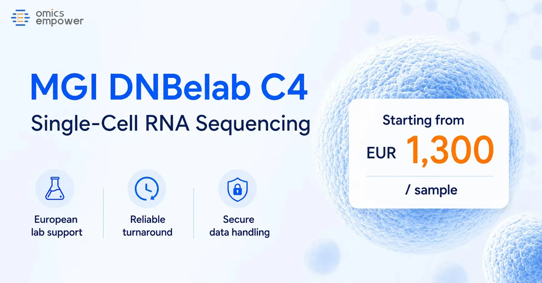 EU MGI DNBELab C4 Single-Cell Sequencing Service - From €1,300 /Sample
